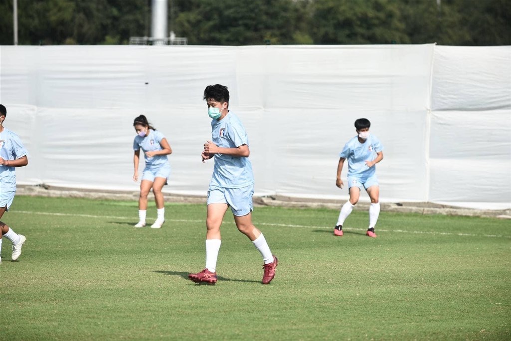 The Taiwan team training in India. Photo: Chinese Taipei Football Association