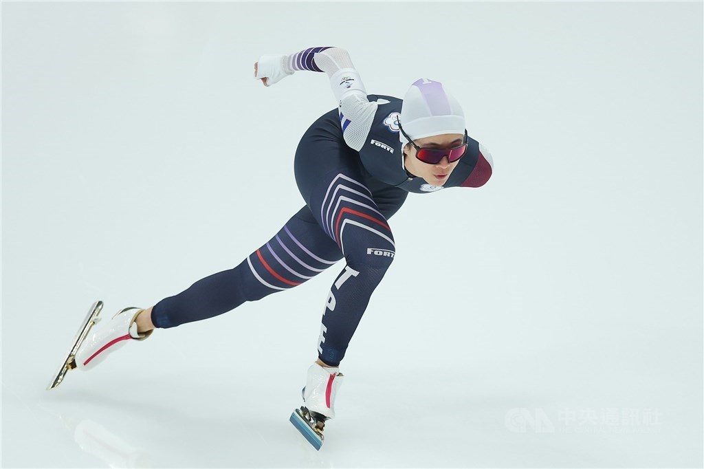 Taiwanese speed skater Huang Yu-ting. Photo courtesy of Chinese Taipei Olympic Committee
