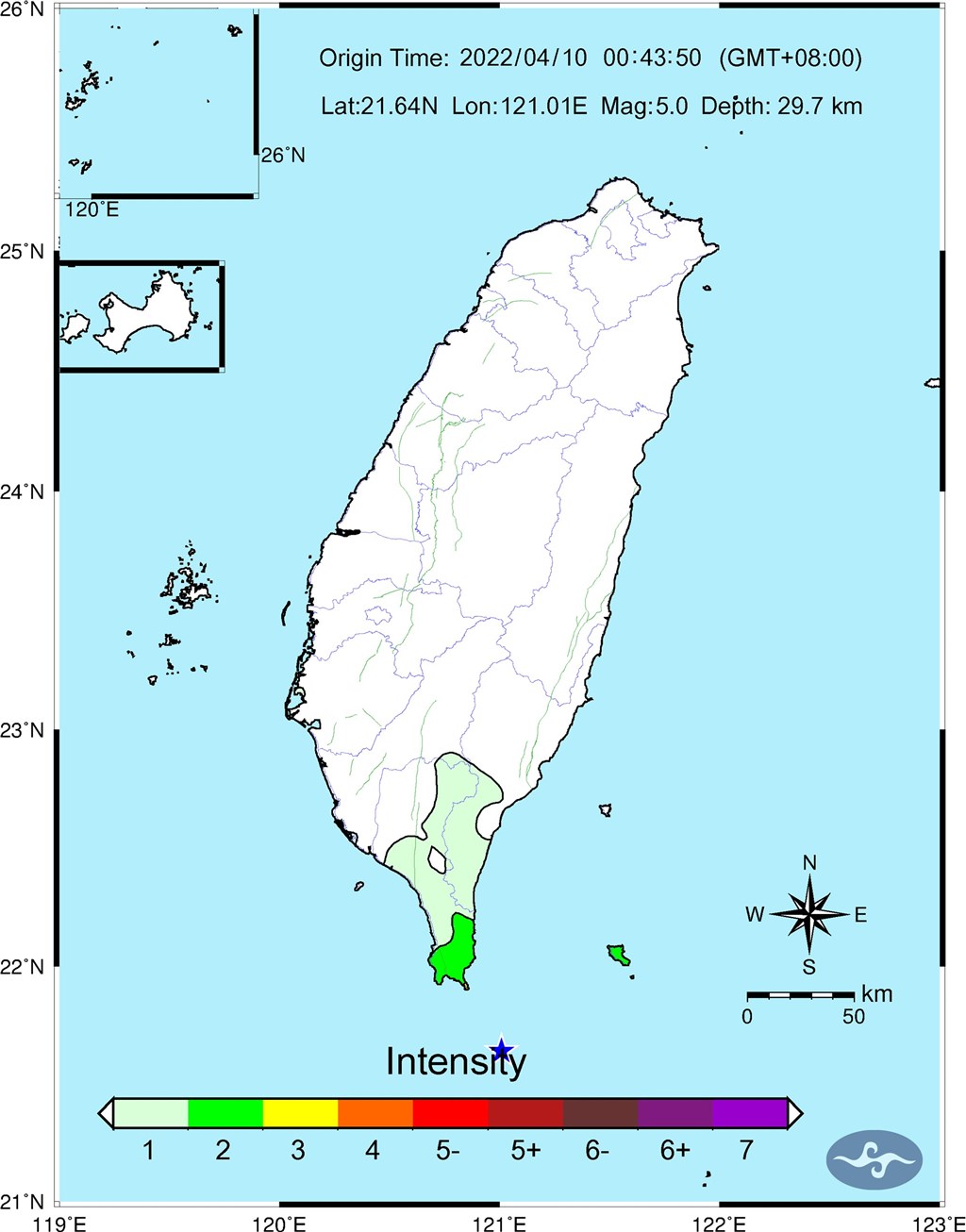 Image taken from the Central Weather Bureau website