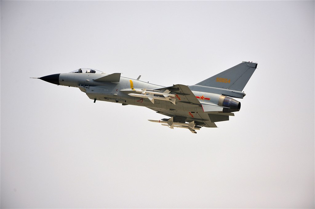 A Chinese J-10A fighter, one of the models of the PLA aircraft that was found to have entered Taiwan ADIZ on May 25. Photo courtesy of the Ministry of National Defense