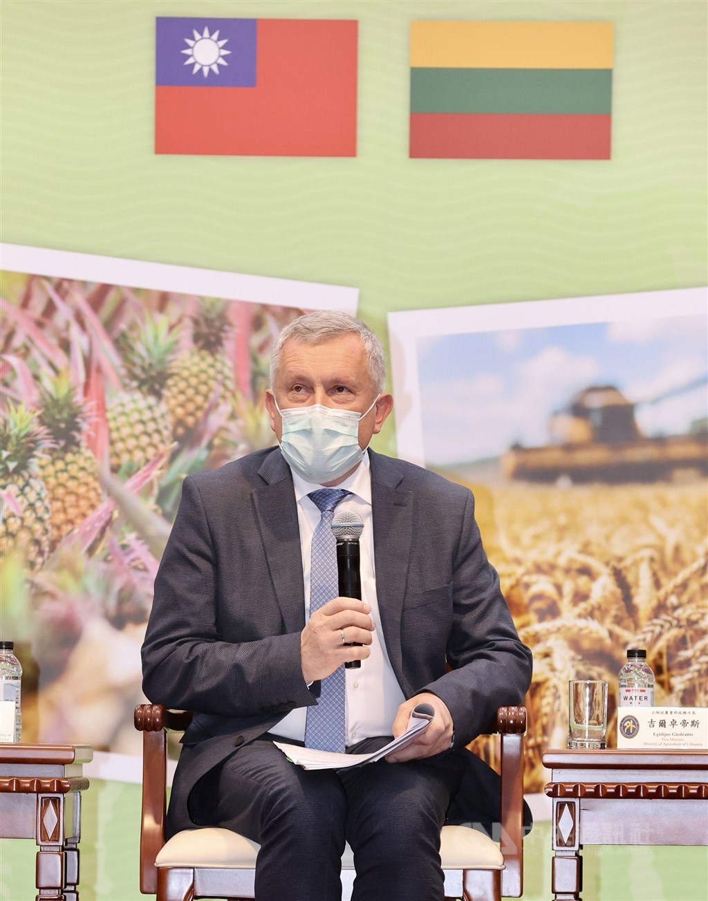Lithuanian Vice Minister of Agriculture Egidijus Giedraitis. CNA photo June 24, 2022