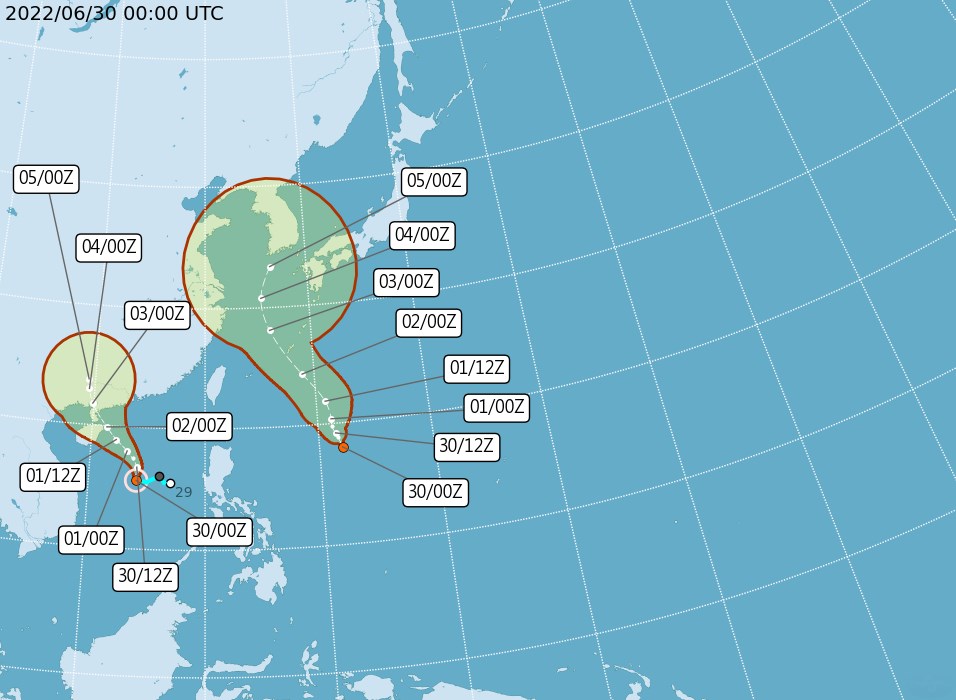 Tropical Storm Chaba formed; to bring rain to Taiwan from Friday - Focus Taiwan
