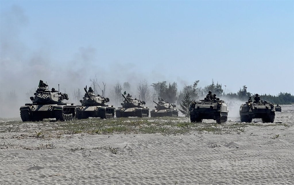 Han Kuang military exercises conducted in Taitung on July 28. CNA