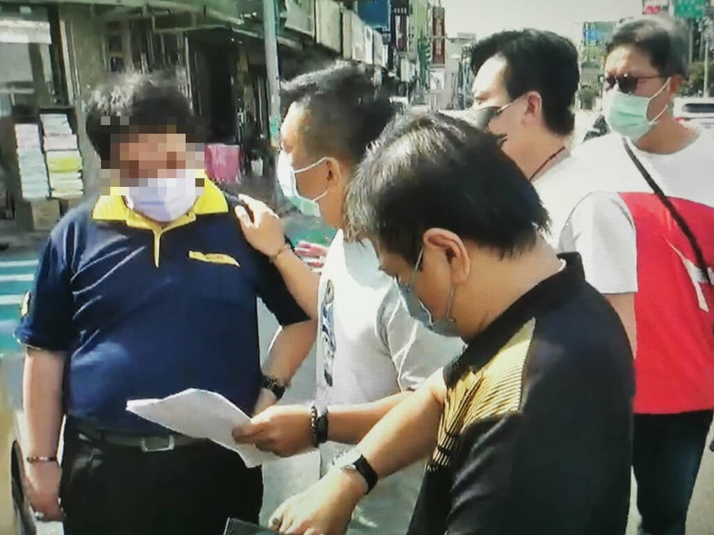One of the men arrested by the police in Taoyuan. Photo courtesy of Tainan City Police Department