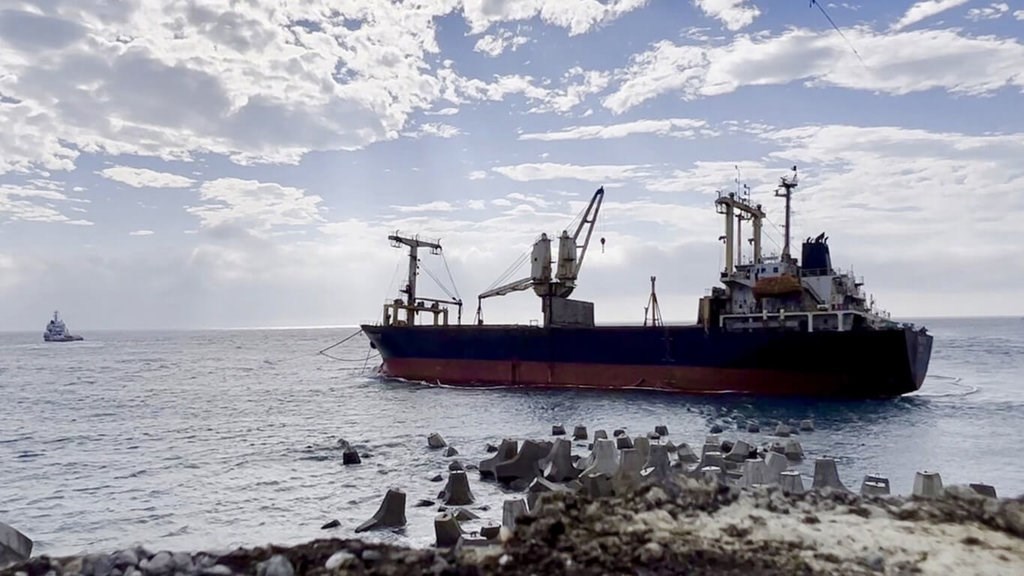 The Belize-registered cargo ship Uniprofit. File photo courtesy of the Maritime Port Bureau