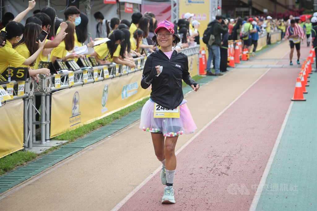 Taiwanese runner Lin Kuan-ju. CNA photo Dec. 4, 2022