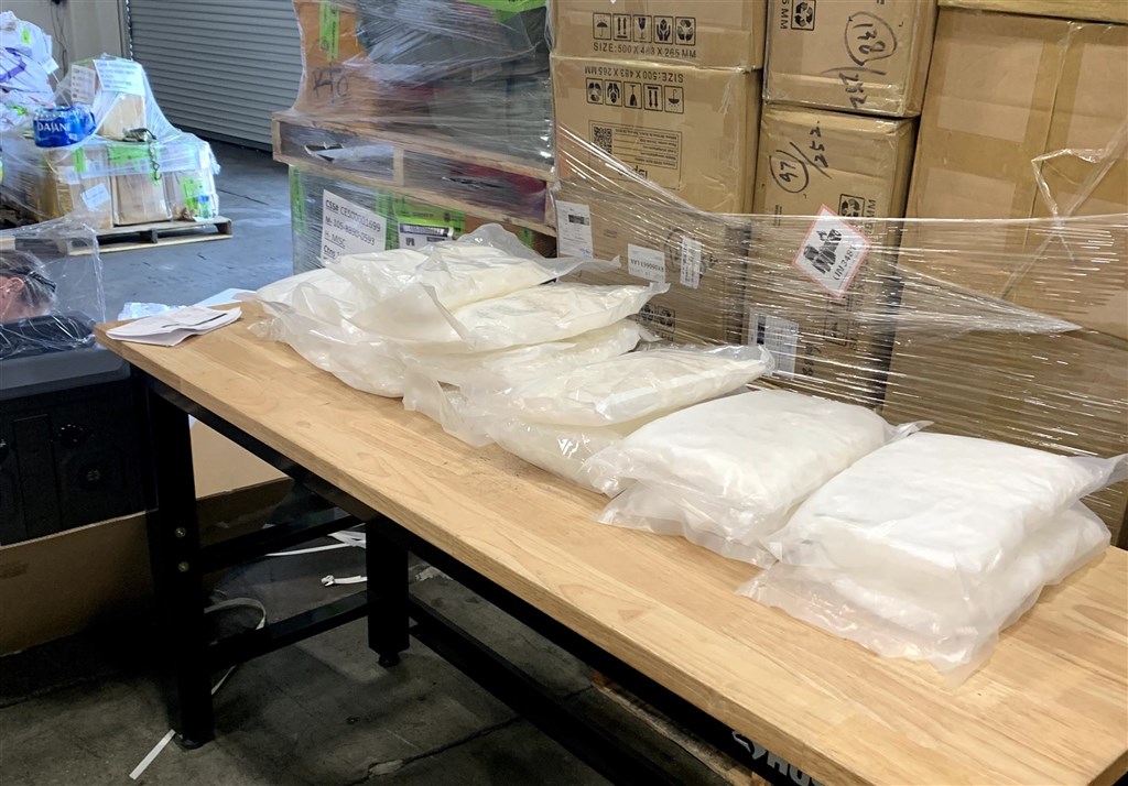 Bags of methamphetamine seized by the authorities. Photo courtesy of Criminal Investigation Bureau