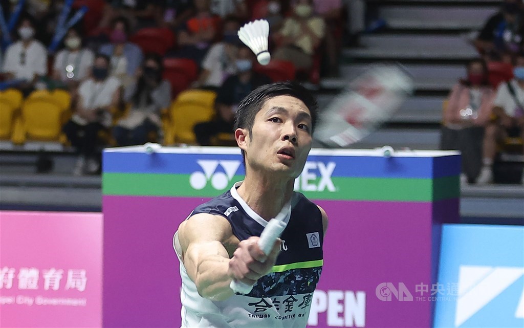 Taiwanese badminton player Chou Tien-chen. CNA file photo