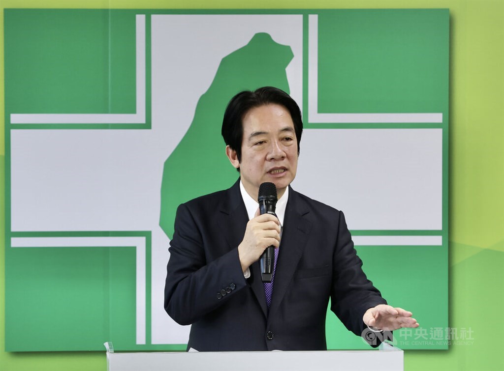 Vice President Lai Ching-te. CNA photo Jan. 18, 2023