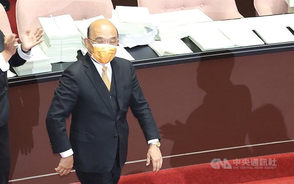 Premier Su Tseng-chang. CNA photo Jan. 19, 2023