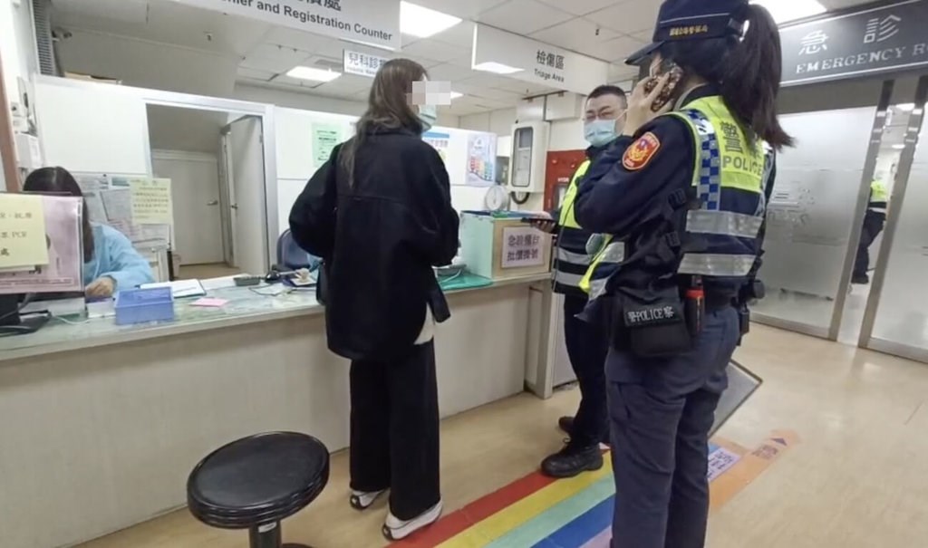 The 46-year-old female driver of the first car, surnamed Chen, who tested above the limit for alcohol in her blood. Photo courtesy of a private contributor