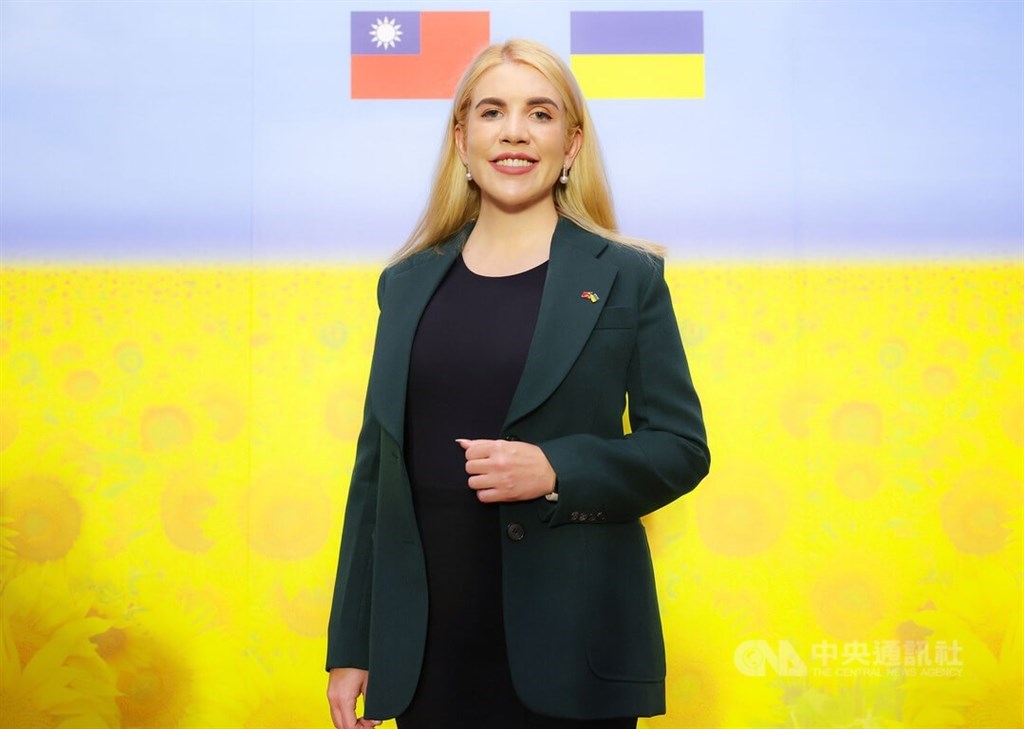 Kira Rudik when she visited Taiwan. CNA file photo