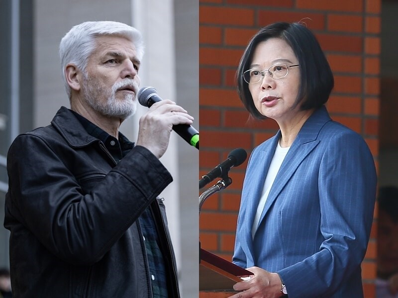 Czech Republic President-elect Petr Pavel (left, image taken from facebook.com/prezidentpavel) and Taiwan President Tsai Ing-wen (right, CNA file photo)