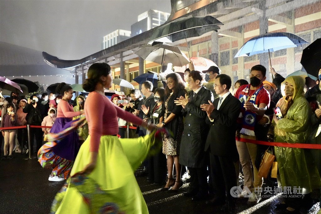 Belizean Ambassador to Taiwan Candice Pitts with Taiwan government officials at the opening ceremony for the