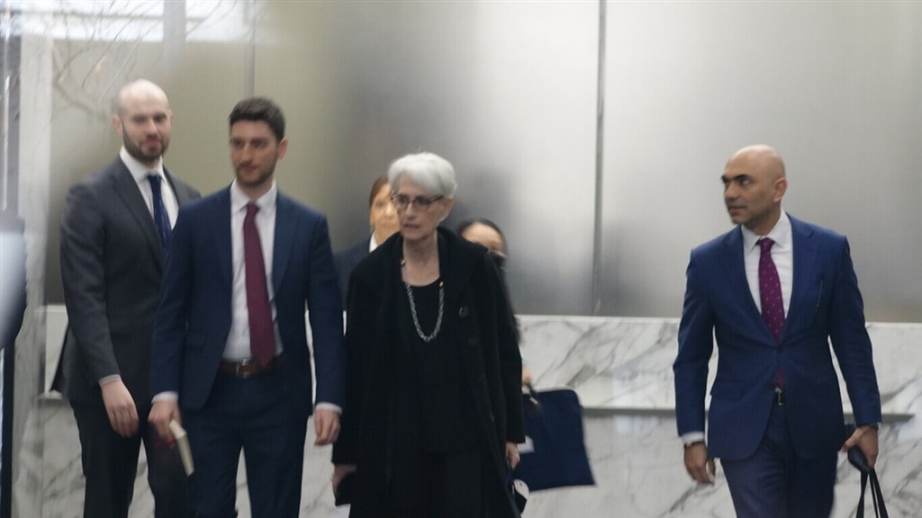 U.S. Deputy Secretary of State Wendy Sherman (center). CNA photo Feb. 22, 2023