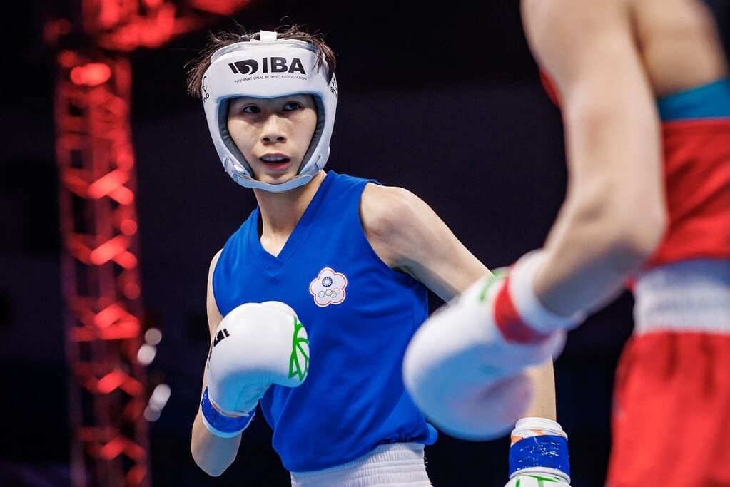 Taiwanese boxer Lin Yu-ting (in blue jersey). Source: iba.sport
