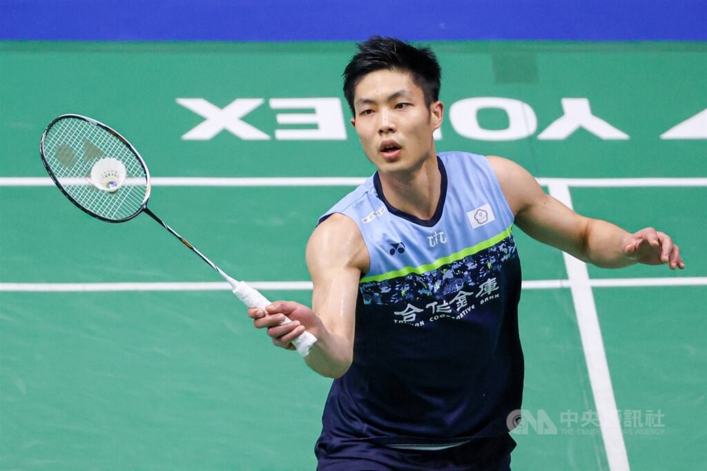 Taiwanese male badminton player Chou Tien-chen. CNA file photo