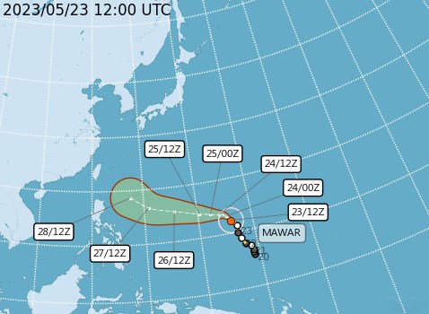 Mawar Strengthens Into Typhoon Path Still Uncertain CWB Focus Taiwan   478x350 59762296833 