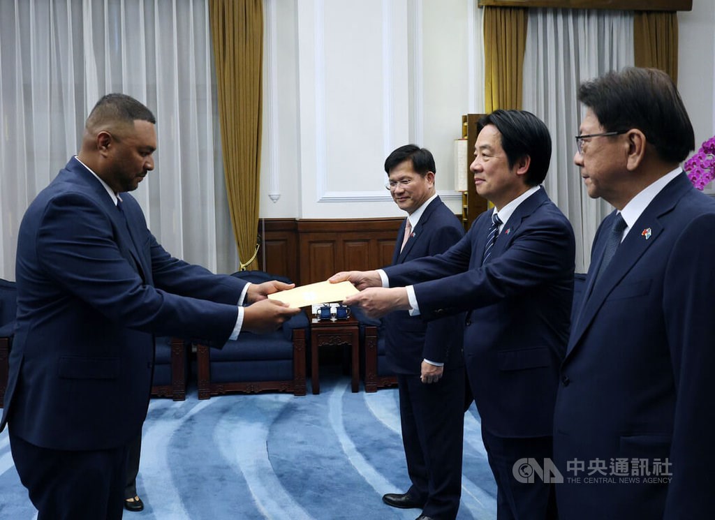 Lai welcomes new Palau envoy, thanks ally for int'l support