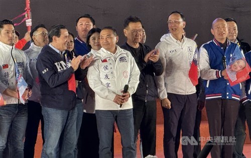 KMT presidential contender Hou makes pitch to flip Tainan