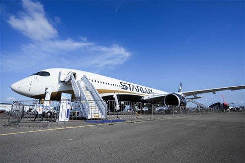 Starlux showcases Taiwan's 1st Airbus A350-1000 at Singapore Airshow