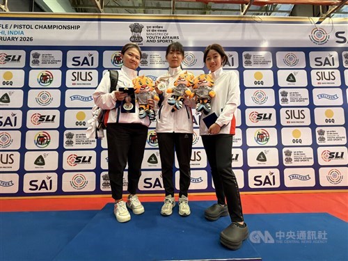 Taiwan wins silver in women's 25m pistol team at Asian Shooting Championships
