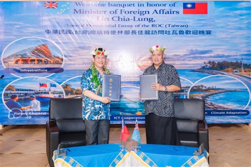 Taiwan signs double taxation pact with Tuvalu
