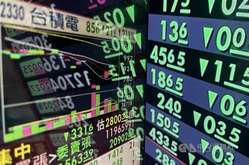 Taiwan shares open down over 1,200 points