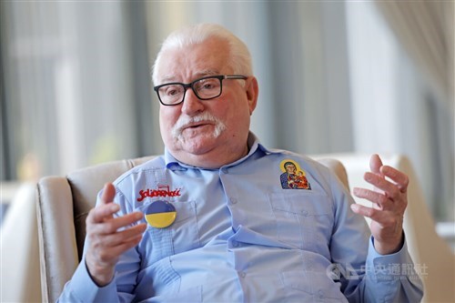 Walesa warns of China threat, urges solidarity to end communist rule