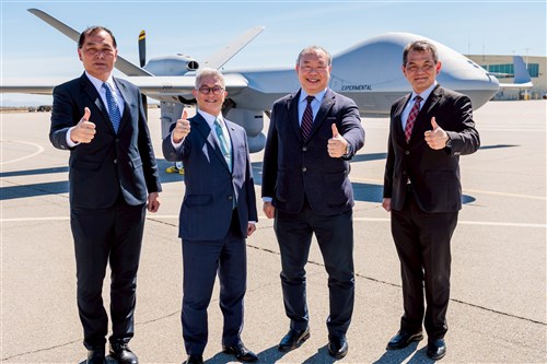 Senior Taiwan official attends MQ-9B delivery ceremony in U.S.