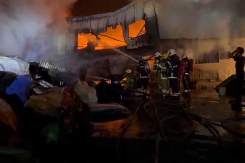Migrant worker dies in Tainan recycling plant fire