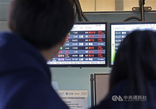 Rail, air services in western Taiwan disrupted by heavy rain