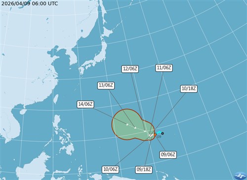 Potential typhoon will not affect Taiwan: CWA