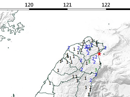 Magnitude 4.8 earthquake shakes northeastern Taiwan