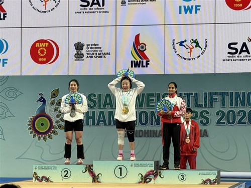 Taiwan secures gold, silver at Asian Weightlifting Championships