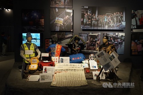Exhibition commemorating 'shovel heroes' flood recovery effort opens in Hualien