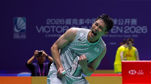 Taiwan's top shuttler Chou reaches men's semifinals at China Open