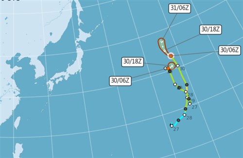 Heavy rain forecast as low-pressure system nears Taiwan