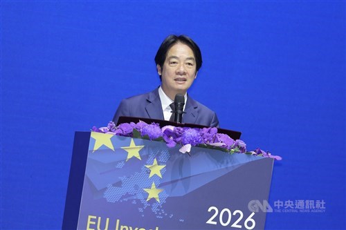 Lai urges Europe to sign investment, tax agreements with Taiwan