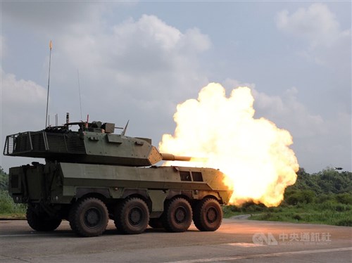 Taiwan's new armored vehicle makes live-fire media debut