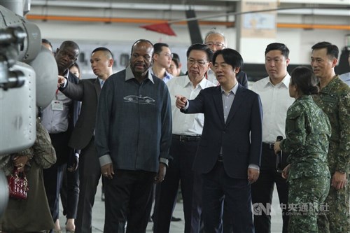 Eswatini king thanks Taiwan for helicopter donation
