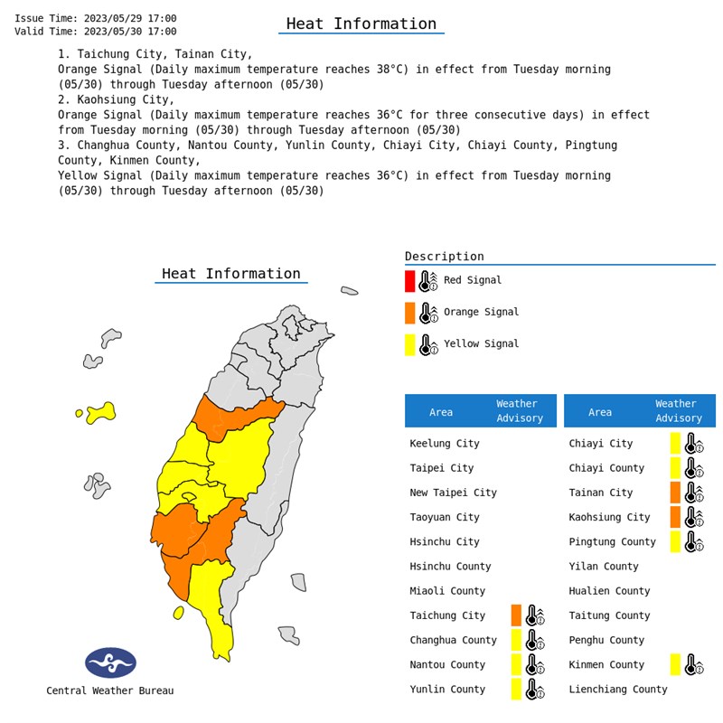 Graphic: Central Weather Bureau