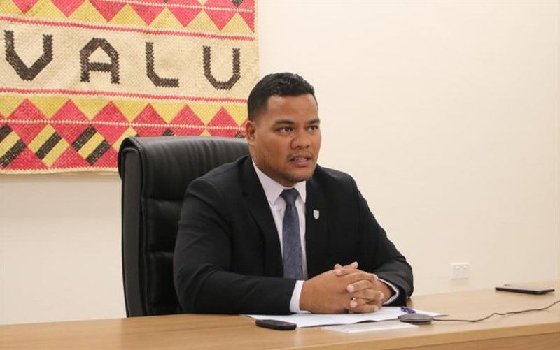 Tuvaluan Foreign Minister Simon Kofe. Photo taken from Facebook page of Tuvalu