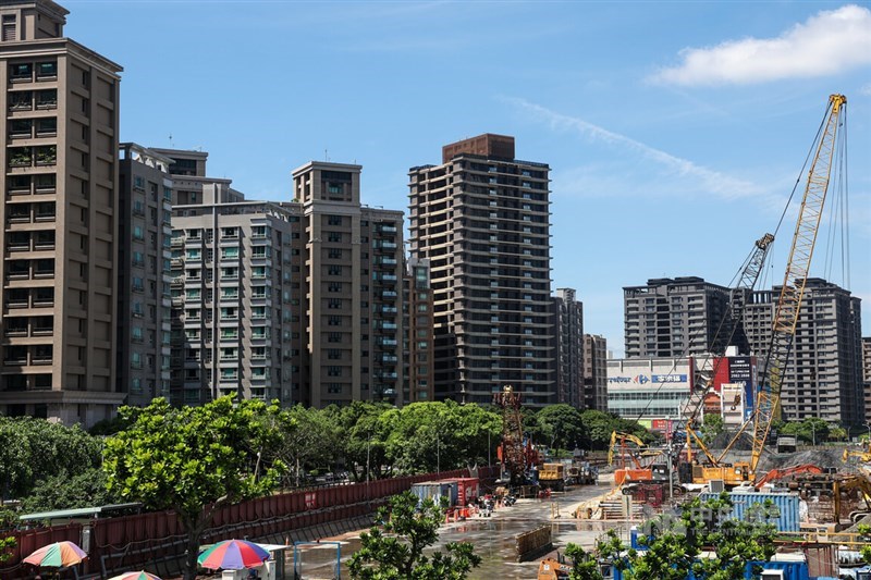 A urban redevelopment area in Sanchong District, New Taipei is pictured on Thursday. CNA photo July 6, 2023