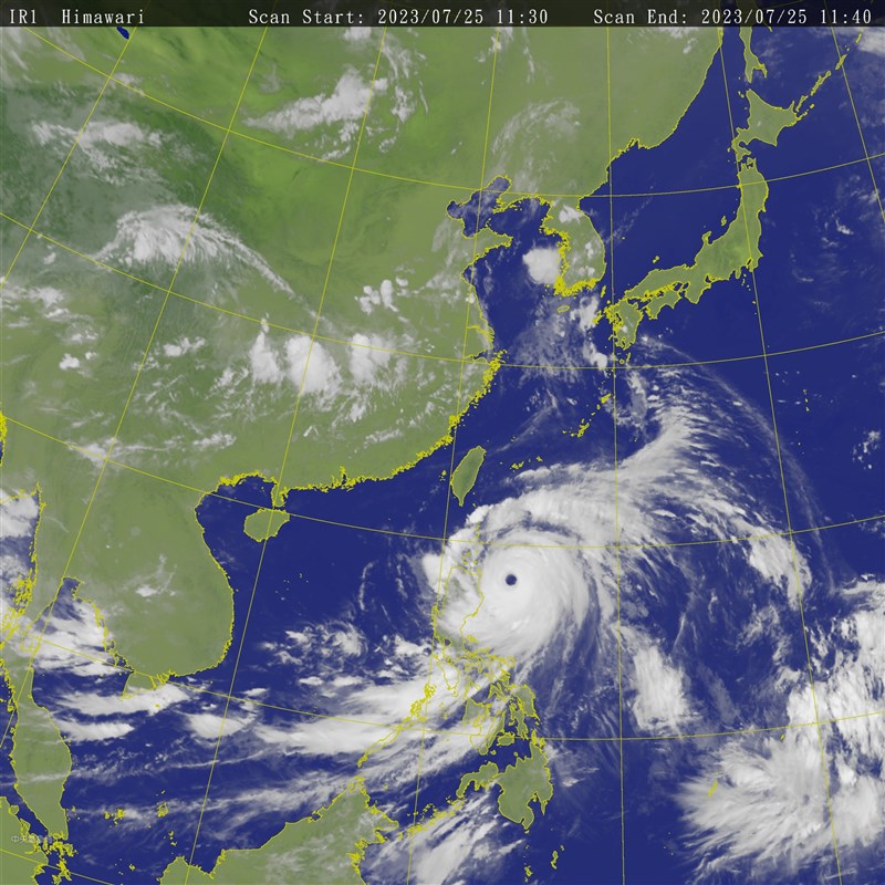 Typhoon periphery to reach Hengchun Peninsula Wednesday CWB Focus Taiwan