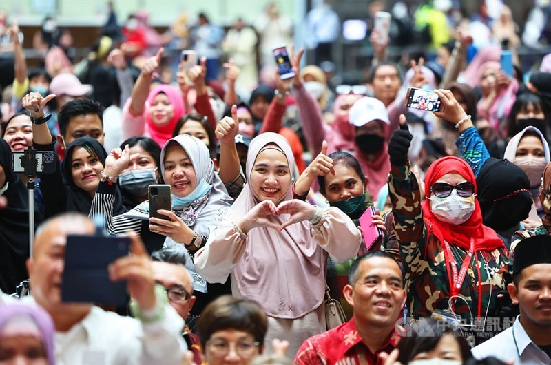 Indonesian migrant workers celebrate Ramadan on April 23 in Taipei this year. CNA file photo
