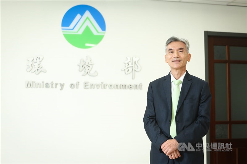 Minister of Environment Shieu Fuh-sheng is pictured at the ministry in Taipei Tuesday. CNA photo Sept. 12, 2023