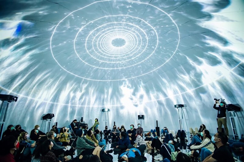 An immersive VR exhibition to be held at the "Future Vision Lab 2023」dome at C-LAB in Taipei is shown in this photo released on Sept. 12, 2023. Photo courtesy of C-LAB
