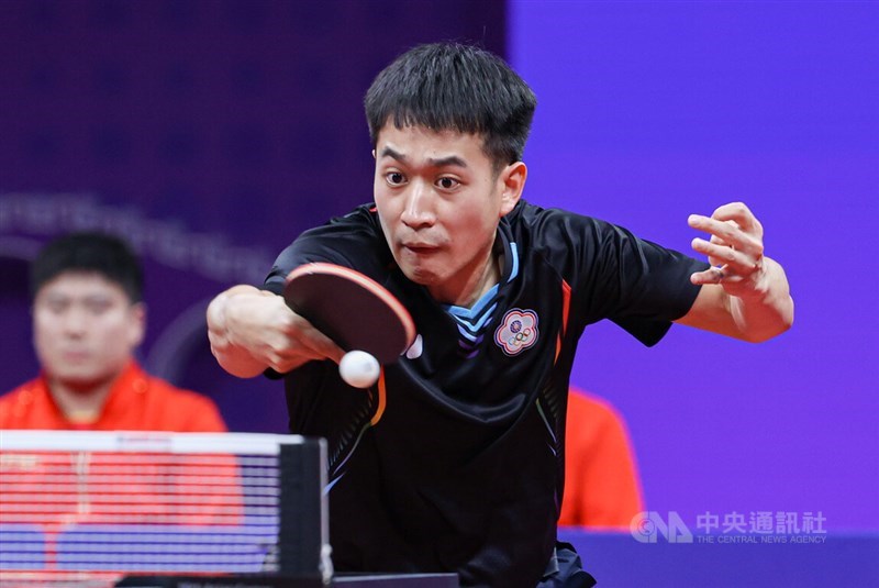 Table tennis player Liao Cheng-ting. CNA photo Sept. 25, 2023