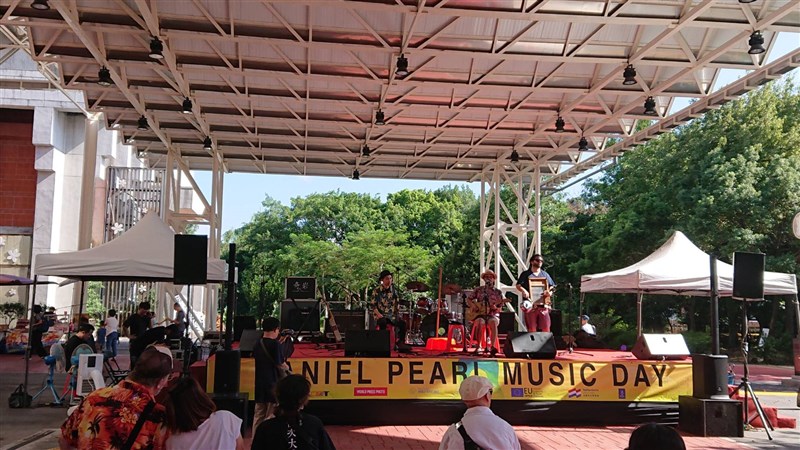 The Daniel Pearl World Music Festival takes place at Taipei’s Hakka Cultural Park on Saturday. CNA photo Sept. 30, 2023